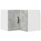 vidaXL Kitchen Wall Cabinet with Shelf Concrete Grey 57 x 57 x 40 cm