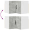 vidaXL Kitchen Wall Cabinet with Shelf Concrete Grey 57 x 57 x 40 cm