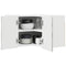 vidaXL Kitchen Wall Cabinet with Shelf Concrete Grey 57 x 57 x 40 cm
