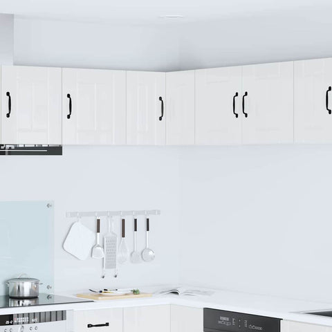 vidaXL Kitchen Wall Cabinet with Door High Gloss White 57 x 57 x 40 cm