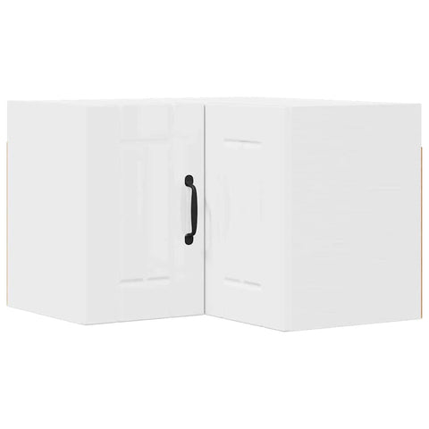 vidaXL Kitchen Wall Cabinet with Door High Gloss White 57 x 57 x 40 cm
