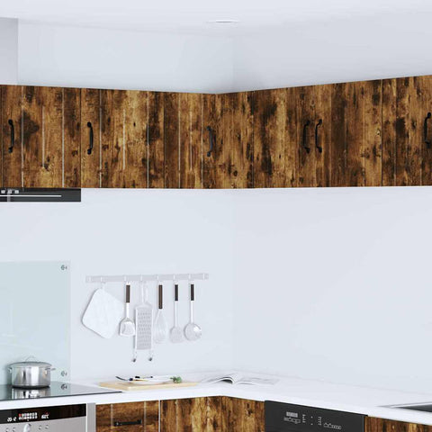 vidaXL Kitchen Wall Cabinet Smoked Oak 57 x 57 x 40 cm Engineered Wood