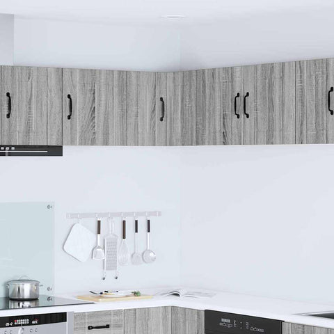 vidaXL Kitchen Wall Cabinet with Shelf Grey Sonoma 57 x 57 x 40 cm