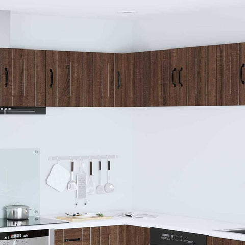 vidaXL Kitchen Wall Cabinet Brown Oak 57 x 57 x 40 cm Engineered Wood