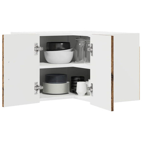 vidaXL Kitchen Wall Cabinet Old Wood 57 x 57 x 40 cm Engineered Wood