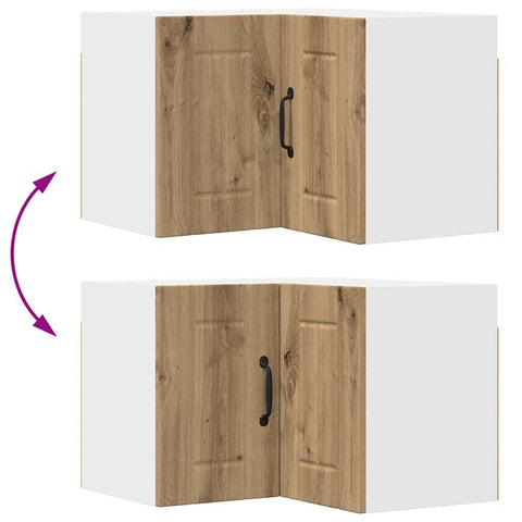 vidaXL Kitchen Wall Cabinet with Shelf Artisan Oak 57 x 57 x 40 cm