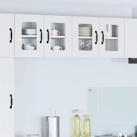 vidaXL Kitchen Wall Cabinet with Shelf 2 pcs White 60 x 31 x 40 cm