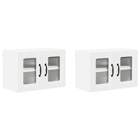 vidaXL Kitchen Wall Cabinet with Shelf 2 pcs White 60 x 31 x 40 cm