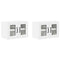 vidaXL Kitchen Wall Cabinet with Shelf 2 pcs White 60 x 31 x 40 cm