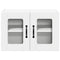 vidaXL Kitchen Wall Cabinet with Shelf 2 pcs White 60 x 31 x 40 cm