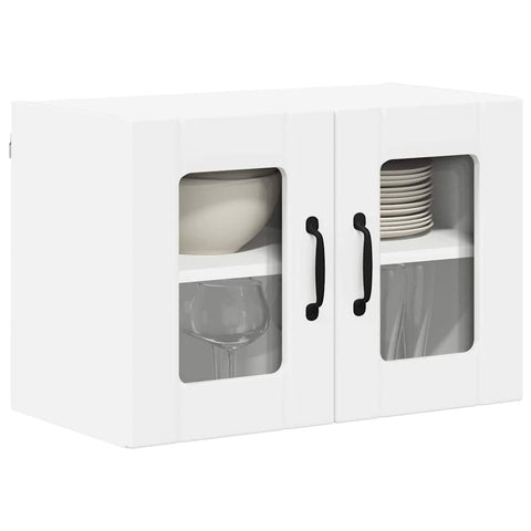 vidaXL Kitchen Wall Cabinet with Shelf 2 pcs White 60 x 31 x 40 cm