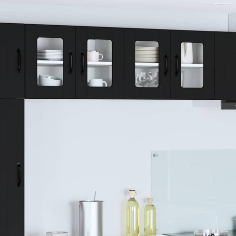 vidaXL Kitchen Cabinet Black 60 x 31 x 40 cm Engineered Wood