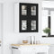 vidaXL Kitchen Wall Cabinet with Shelf 2 pcs Black 60 x 31 x 40 cm