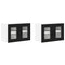 vidaXL Kitchen Wall Cabinet with Shelf 2 pcs Black 60 x 31 x 40 cm