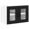 vidaXL Kitchen Wall Cabinet with Shelf 2 pcs Black 60 x 31 x 40 cm