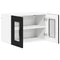 vidaXL Kitchen Wall Cabinet with Shelf 2 pcs Black 60 x 31 x 40 cm