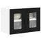vidaXL Kitchen Wall Cabinet with Shelf 2 pcs Black 60 x 31 x 40 cm