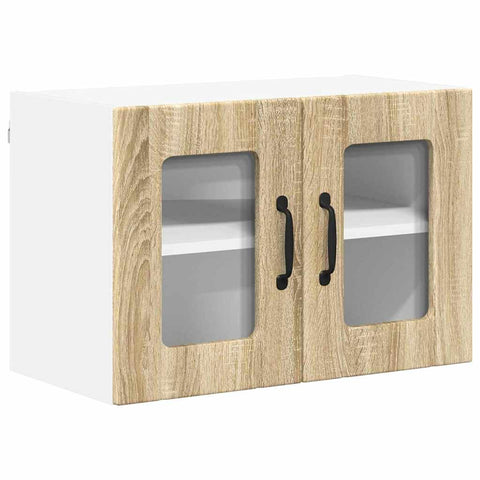 vidaXL Kitchen Wall Cabinet with Door 2 pcs Sonoma Oak 60 x 31 x 40 cm