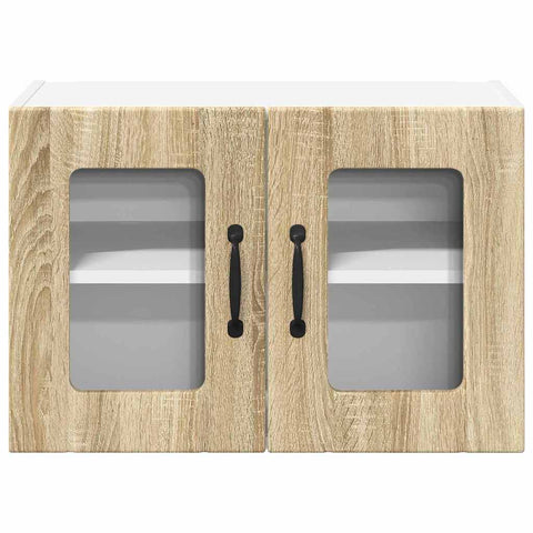 vidaXL Kitchen Wall Cabinet with Door 2 pcs Sonoma Oak 60 x 31 x 40 cm
