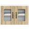 vidaXL Kitchen Wall Cabinet with Door 2 pcs Sonoma Oak 60 x 31 x 40 cm