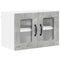 vidaXL Kitchen Wall Cabinet with Shelf Concrete Grey 60 x 31 x 40 cm