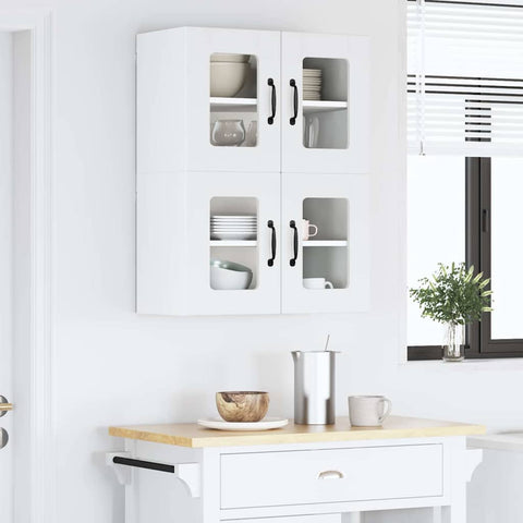 vidaXL Kitchen Cabinet with Shelf High Gloss White 60 x 31 x 40 cm