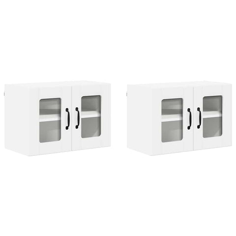 vidaXL Kitchen Wall Cabinet 2 pcs High Gloss White 60 x 31 x 40 cm