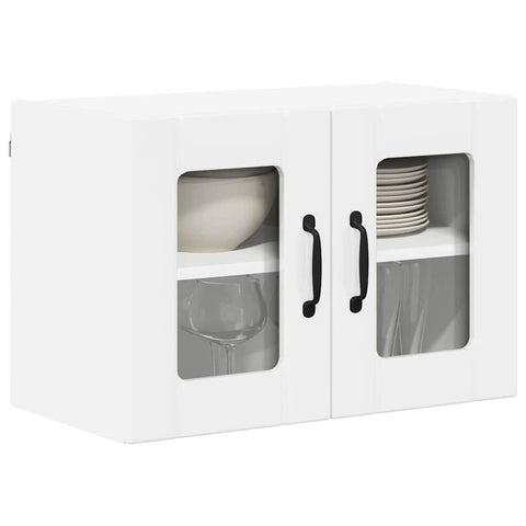 vidaXL Kitchen Wall Cabinet 2 pcs High Gloss White 60 x 31 x 40 cm