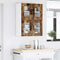 vidaXL Kitchen Wall Cabinet with Door 2 pcs Smoked Oak 60 x 31 x 40 cm