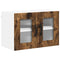 vidaXL Kitchen Wall Cabinet with Door 2 pcs Smoked Oak 60 x 31 x 40 cm