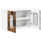 vidaXL Kitchen Wall Cabinet with Door 2 pcs Smoked Oak 60 x 31 x 40 cm