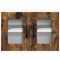 vidaXL Kitchen Wall Cabinet with Door 2 pcs Smoked Oak 60 x 31 x 40 cm
