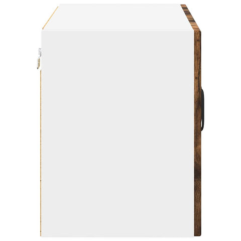 vidaXL Kitchen Wall Cabinet with Door 2 pcs Smoked Oak 60 x 31 x 40 cm