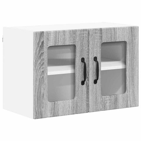 vidaXL Kitchen Wall Cabinet 2 pcs Grey Sonoma 60 x 31 x 40 cm