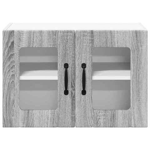 vidaXL Kitchen Wall Cabinet 2 pcs Grey Sonoma 60 x 31 x 40 cm
