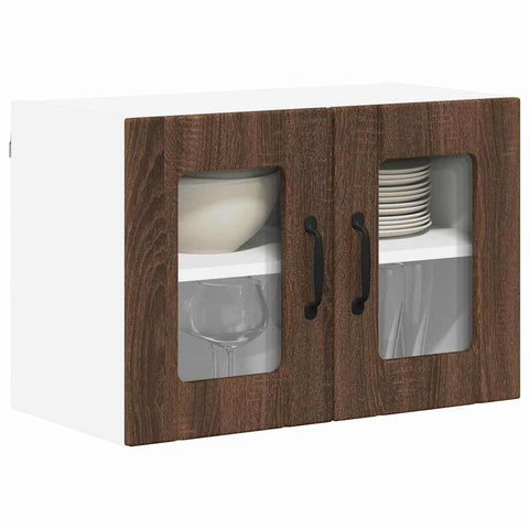 vidaXL Kitchen Wall Cabinet Brown Oak 60 x 31 x 40 cm Engineered Wood