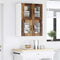 vidaXL Kitchen Wall Cabinet with Shelf 2 pcs Old Wood 60 x 31 x 40 cm