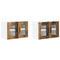 vidaXL Kitchen Wall Cabinet with Shelf 2 pcs Old Wood 60 x 31 x 40 cm