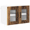 vidaXL Kitchen Wall Cabinet with Shelf 2 pcs Old Wood 60 x 31 x 40 cm