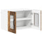 vidaXL Kitchen Wall Cabinet with Shelf 2 pcs Old Wood 60 x 31 x 40 cm