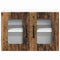 vidaXL Kitchen Wall Cabinet with Shelf 2 pcs Old Wood 60 x 31 x 40 cm