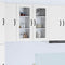 vidaXL Kitchen Wall Cabinet with Shelf 2 pcs White 40 x 31 x 80 cm