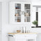 vidaXL Kitchen Wall Cabinet with Shelf 2 pcs White 40 x 31 x 80 cm