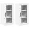 vidaXL Kitchen Wall Cabinet with Shelf 2 pcs White 40 x 31 x 80 cm