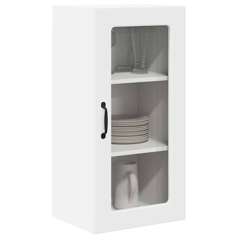 vidaXL Kitchen Wall Cabinet with Shelf 2 pcs White 40 x 31 x 80 cm