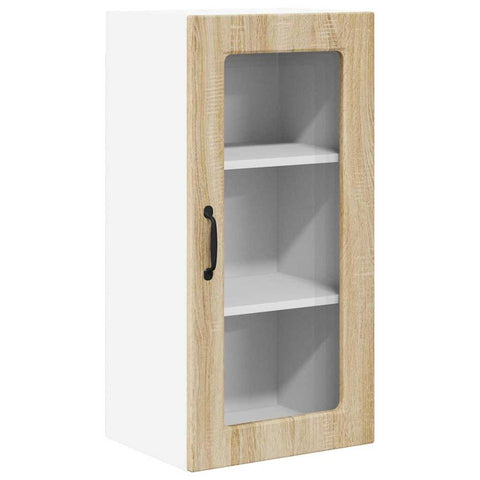 vidaXL Kitchen Wall Cabinet Sonoma Oak 40 x 31 x 80 cm Engineered Wood