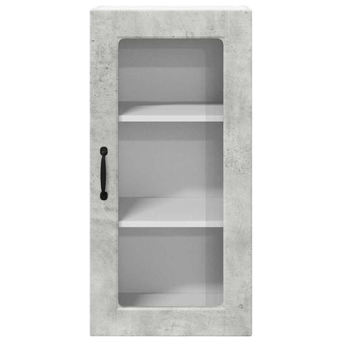 vidaXL Kitchen Wall Cabinet with Shelf Concrete Grey 40 x 31 x 80 cm
