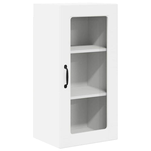 vidaXL Kitchen Wall Cabinet with Door High Gloss White 40 x 31 x 80 cm