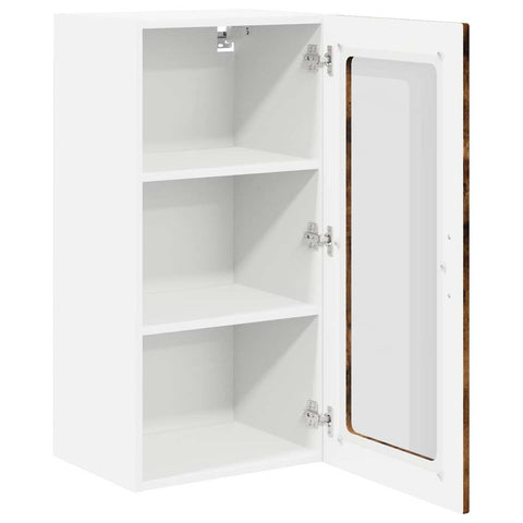 vidaXL Kitchen Wall Cabinet Smoked Oak 40 x 31 x 80 cm Engineered Wood