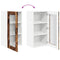 vidaXL Kitchen Wall Cabinet Smoked Oak 40 x 31 x 80 cm Engineered Wood